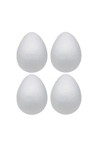 Mas Mileo Strafor Köpük Figür - Yumurta - 8cm - 4'lü Paket 1861