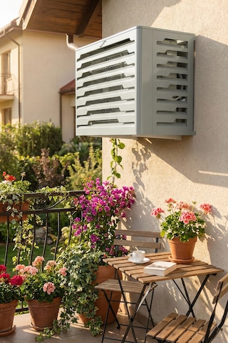 Klima Motoru/dış Ünite Gizleme/koruma Kafesi Xl 120x62x150 H Stage Gri