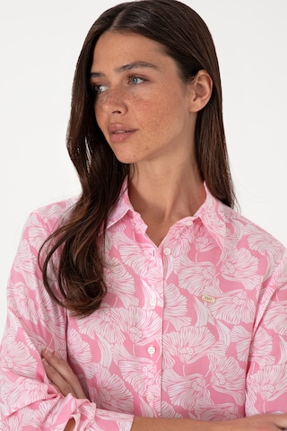 U.s. Polo Assn. Kadın Pembe Gömlek Desenli 50306414-vr041 Pembe