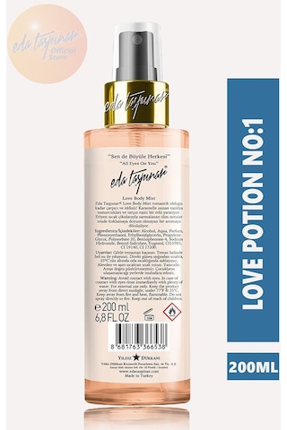 Eda Taşpınar Love Potion No:1 Vanilla&Cinnamon Body Mist Vücut Spreyi 200 ML