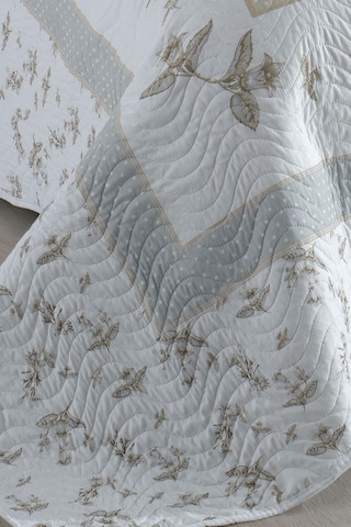 Örtüm Asya Lila Çift Kişilik Kapitone Yatak Örtüsü Lila