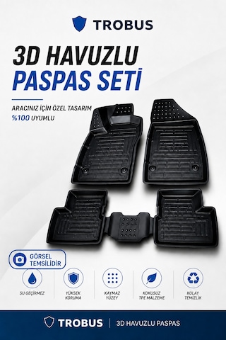 Fi At Fi - No Di Zel 2020 Ve Sonrasi 1.3 Multijet Easy Manuel 3d Havuzlu Paspas