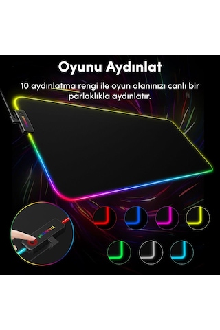 Tronsmart Spire 80 x 30 CM RGB Gaming Oyuncu Mouse Pad