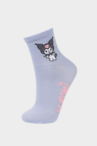 DeFacto Kız Çocuk Hello Kitty 3'lü Pamuklu Uzun Çorap F6702A8NSKR1