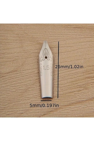 Kaligrafi Divit Uç Seti, Dolma Kalem Uçları, Paslanmaz Çelik 0.7-