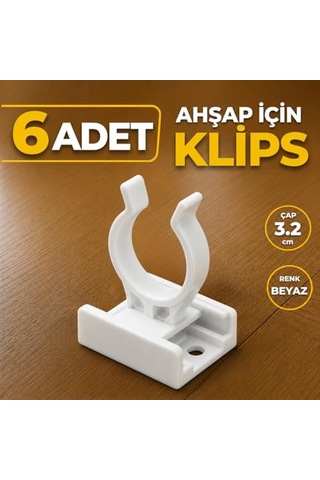 6 Adet Ahşap Baza Klipsi Mutfak Dolap Tezgah Alt Kısım Kapatma Kılips Mobilya Ayak Ayağı Tutucu Toka Çok Renkli