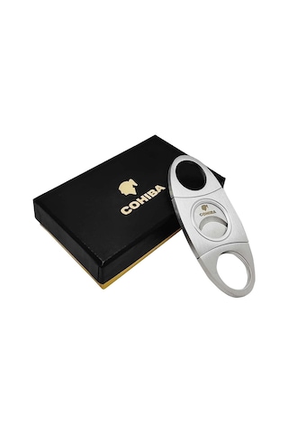 Cohiba Kutulu Çelik Puro Makası Çelik Puro Kesici