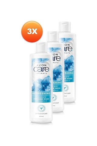 Avon Care Intimate Refreshing E Vitamini İçeren Dış Genital Bölge Temizleyici 3 x 250 ML