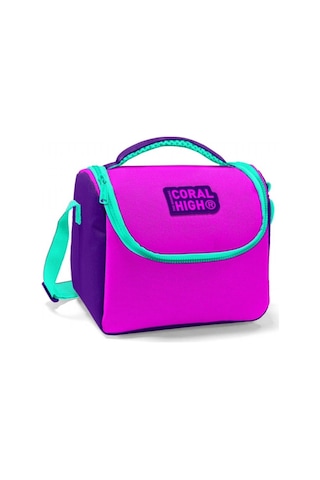 Coral High Mor Pembe Kız Çocuk Okul Ve Günlük Beslenme Çantası Isı Yalıtımlı 11847