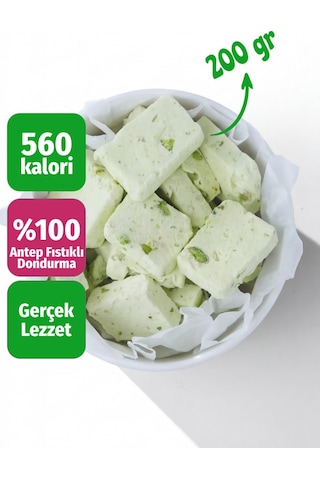 Freeze Dried Antep Fıstıklı Dondurma Kurutulmuş Çıtır Dondurma Küpleri, Fıstıklı Atıştırmalık, Astronot Dondurma 200 G