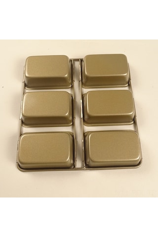 Padalink Ev Fırını İçin 12 İnç Kare Karbon Çelik Browni Kalıbı - Ev Hamuru Pişirme Aleti Khaki