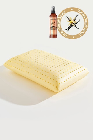 Aroma Terapi Vanilya Visco Yastık Ve Yastık Spreyi Beyaz