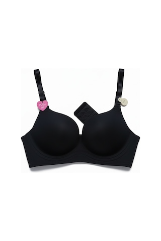 Bonbon Kadın Lazer Kesim Hayalet Destekli Sütyen Pr Süper Push Up Bb2037 Siyah