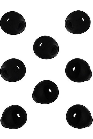 Samsung Active Galaxy Uyumlu S6 S7 Edge Level U Kulaklıklar İçin Kulaklık Jeli 4'lü Siyah