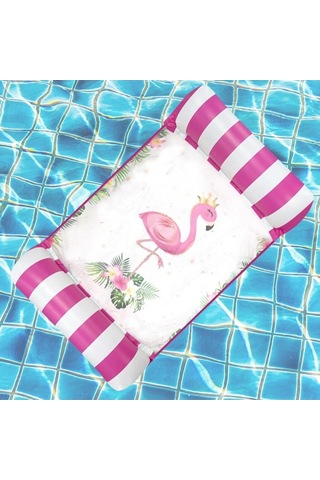 Ganzhoushop Yüzen Suntek Su Şişme Seyahat Oyuncak Kırmızı Hamak Pw Kırmızı