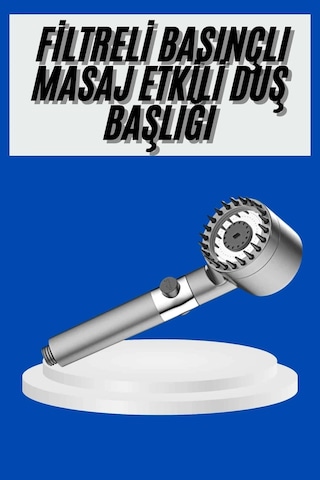 Znv Zenvia Mey İthalat Yeni Nesil Duş Başlığı Paslanmaz Çelik Masaj Etkili Ergonomik Tasarım Su Basınçlı Zn 446721