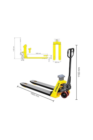 Stanley Cpt20sca 2 Ton Terazili Profesyonel Transpalet