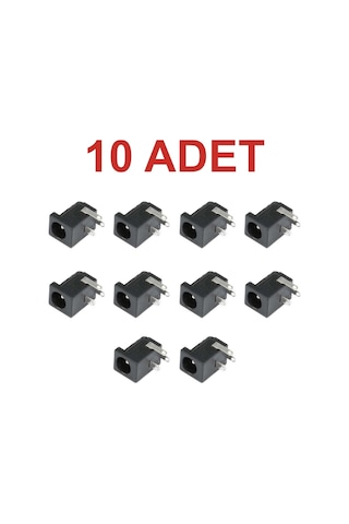 10 Adet Dc Barrel Jak 2.1mm Dc Giriş Soketi Arduino Uyumlu Rodevino