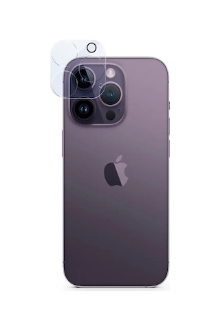 Apple Uyumlu iPhone 14 Pro ile Tam Koruma Kamera Lensi Koruma Camı