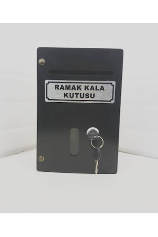 Siyah Küçük Boy Ahşap Ramak Kala Kutusu