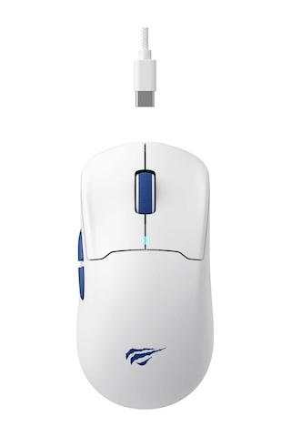 Havit Gamenote MS975WB Ultra Hafif 20.000 DPI Gaming Oyuncu Mouse 2.4GHz + Bluetooth 5.1 - Beyaz
