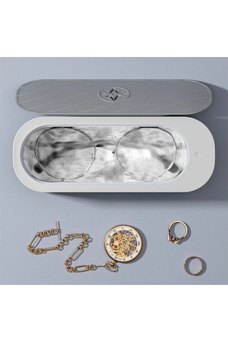 Ximistore9 Portatif Ultrasonik Temizleyici - Gözlük, Saat, Mücevherler İçin Yüksek Frekanslı Titreşimli Derin Temizleme Aleti