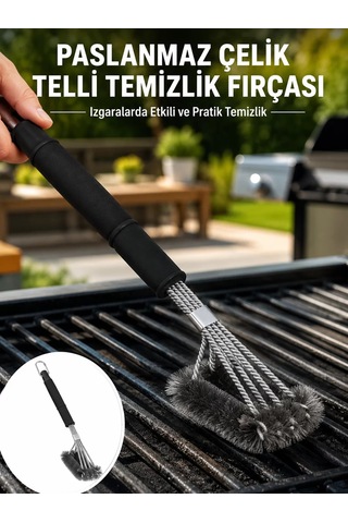 Hepsi Izgara Ve Barbekü Temizleme Fırçası Dayanıklı Tasarım Yeni Nesil Najmaddin