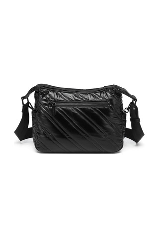 Smart Bags Parlak Kumaş Askılı Kadın Postacı Çantası 3254 Siyah