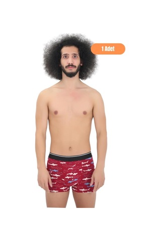 Andredimoda Erkek Pamuklu Likralı Boxer 5'li Premium Paket Çeyizlik Özel Dizayn Desenli-1 Desenli-1