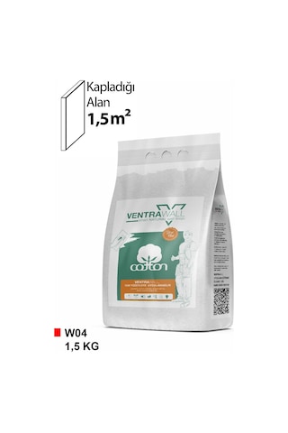 Ventrawall Beyaz Duvar Kaplama - İpek Sıva - W04 - 1.5 Kg