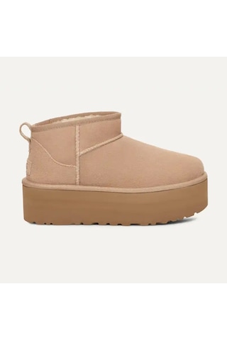 Bot Kadın 1135092 Ugg W Classıc Ultra Mını Platform Sand Kahverengi