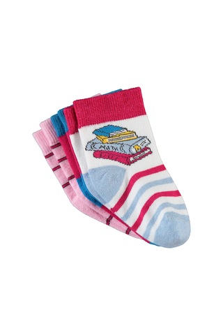 Civil Socks Kız Çocuk 3'lü Çorap 3-12 Yaş Pembe 09a83414324w1 Pembe