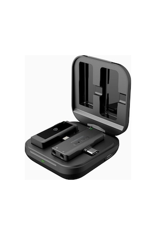 Powerology Mfi Mono Kablosuz Yaka Mikrofonu Lightning & Type-c Siyah