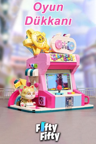Keepley Lovely Street/sevimli Sokak Serisi Çizgi Roman Dükkanı 384 Parça Oyuncak Yapım Seti F28019