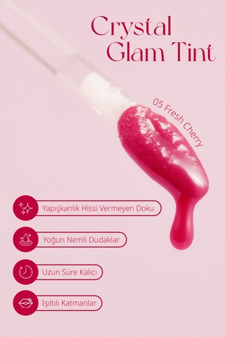 Clio Crystal Glam Tint 05 Fresh Cherry 05