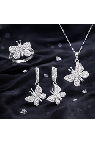 Gümüş Bayan Set - St1270091 Açık Gold