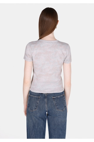Colin's Colins Slim Fit Yuvarlak Yaka Baskılı Kadın Pembe Kısa Kol Tişört Cl1073142 Q1.v2 Dup Pembe