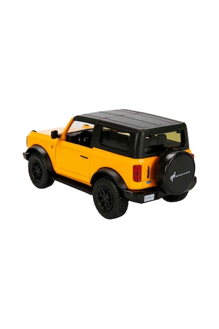 1:32 Rmz City Jeep Serisi Die Cast Çek Bırak Model Araba - Sarı Ford Bronco Badlands 2 Dr