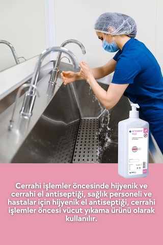 Actoman Plus El ve Cilt Dezenfektanı için Sıvı Sabun 1 L
