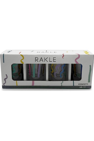 Rakle Confetti 4'lü Shot Bardağı Seti 34 Cc