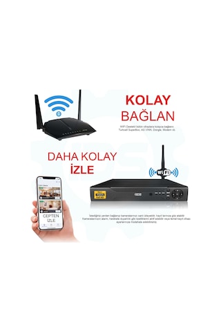 Ids - 4 Kameralı 1080P Fullhd 5Mp Sony Lensli Kamera Seti - 2027