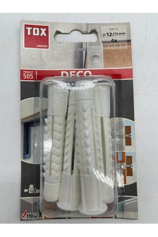 Tox Deco Plastik Dübel 12X76 Mm 4 Adet
