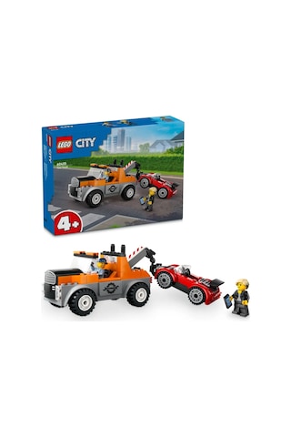 LEGO® City Çekici Kamyon ve Spor Araba Tamiri 60435 - 4+ Yaratıcı Oyuncak Yapım Seti (101 Parça)