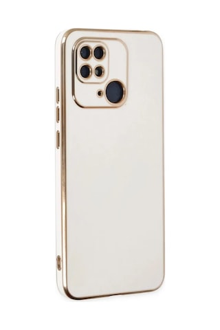 Jenerik Xiaomi Redmi 10c Kılıf Volet Silikon - Beyaz