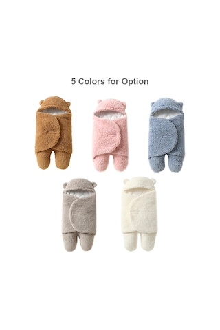 Neevoyu 3-6 Aylık Bebekler İçin Koyu Kahve Renkli Sherpa Dolgulu Ayaklı Uyku Tulumu - Kalın Kumaşlı, Isı Sağlar, L Beden Haki