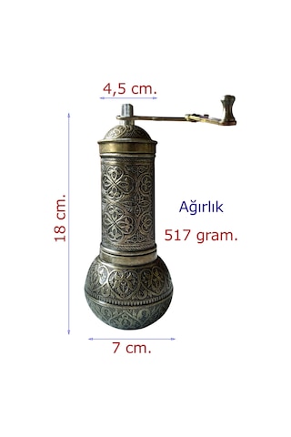 Binbir Trend Osmanlı Kahve Değirmeni ve Baharat Değirmeni Btb-Haki