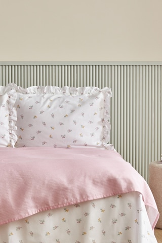 Karaca Home Lidya %100 Pamuk Tek Kişilik Pike Takımı Pudra 200.22.12.0073