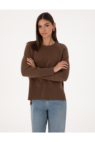 Pierre Cardin Kadın Kahverengi Kazak /triko 50316659-vr029 Kahverengi