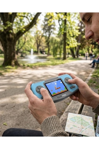 Taşınabilir Klasik Oyun Konsolu Tv Bağlantılı Dahili Oyunlu Şarjlı Game Console
