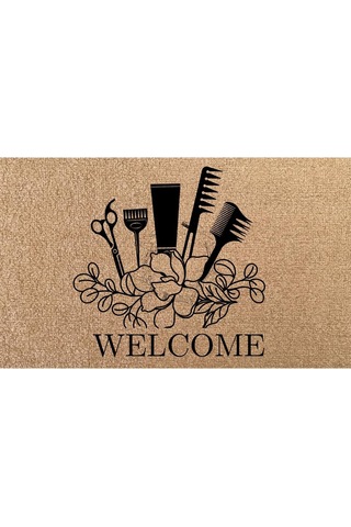 Kaymaz Tabanlı Velür Coco Kapı Paspası 45x75 Cm Kalın 018 Diğer